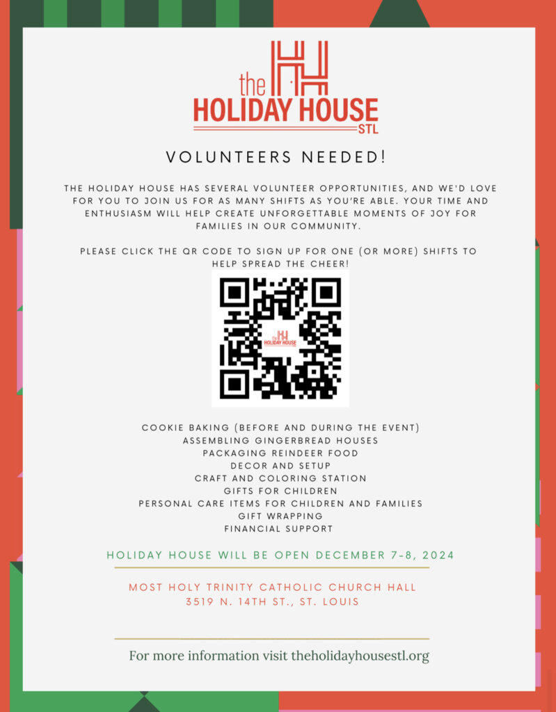 the Holiday House Volunteers Needed